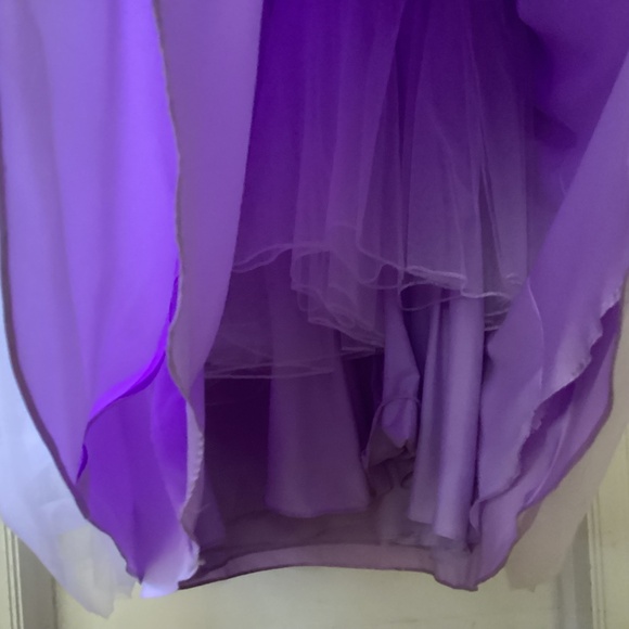 Bailey Bridal Prom Quinceañera Sweetheart Strapless Purple bling tulle ball gown - Picture 15 of 15